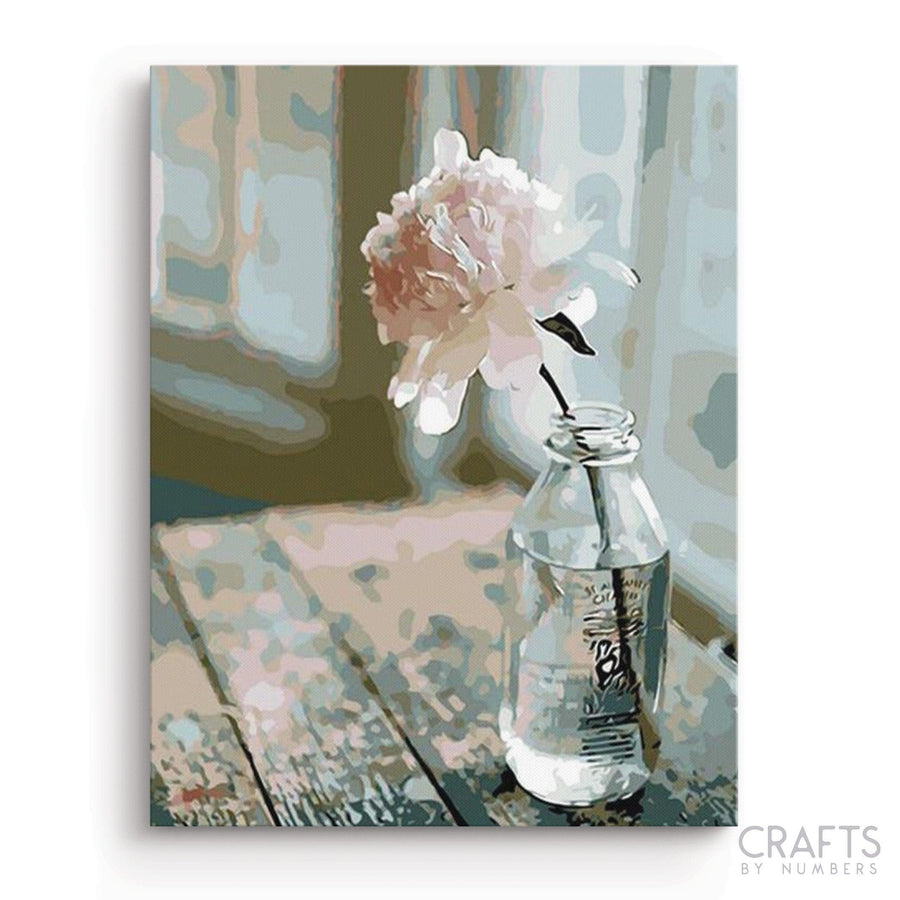 White Flowers - Crafty By Numbers - Paint by Numbers - Paint by Numbers for Adults - Painting - Canvas - Custom Paint by Numbers