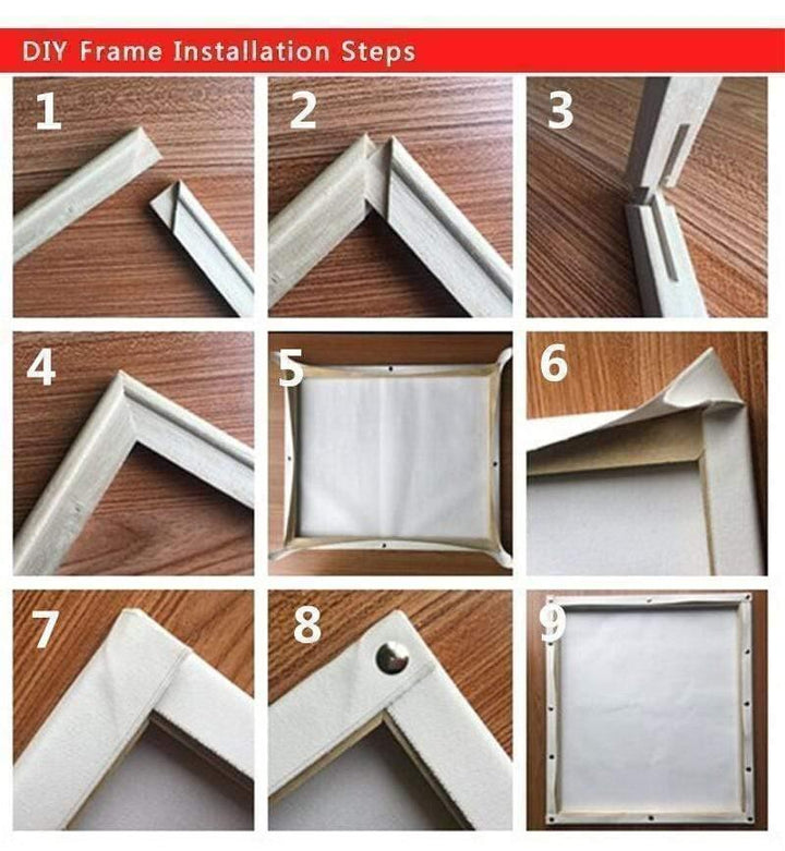 Wooden Frame DIY - Crafty By Numbers - Paint by Numbers - Paint by Numbers for Adults - Painting - Canvas - Custom Paint by Numbers