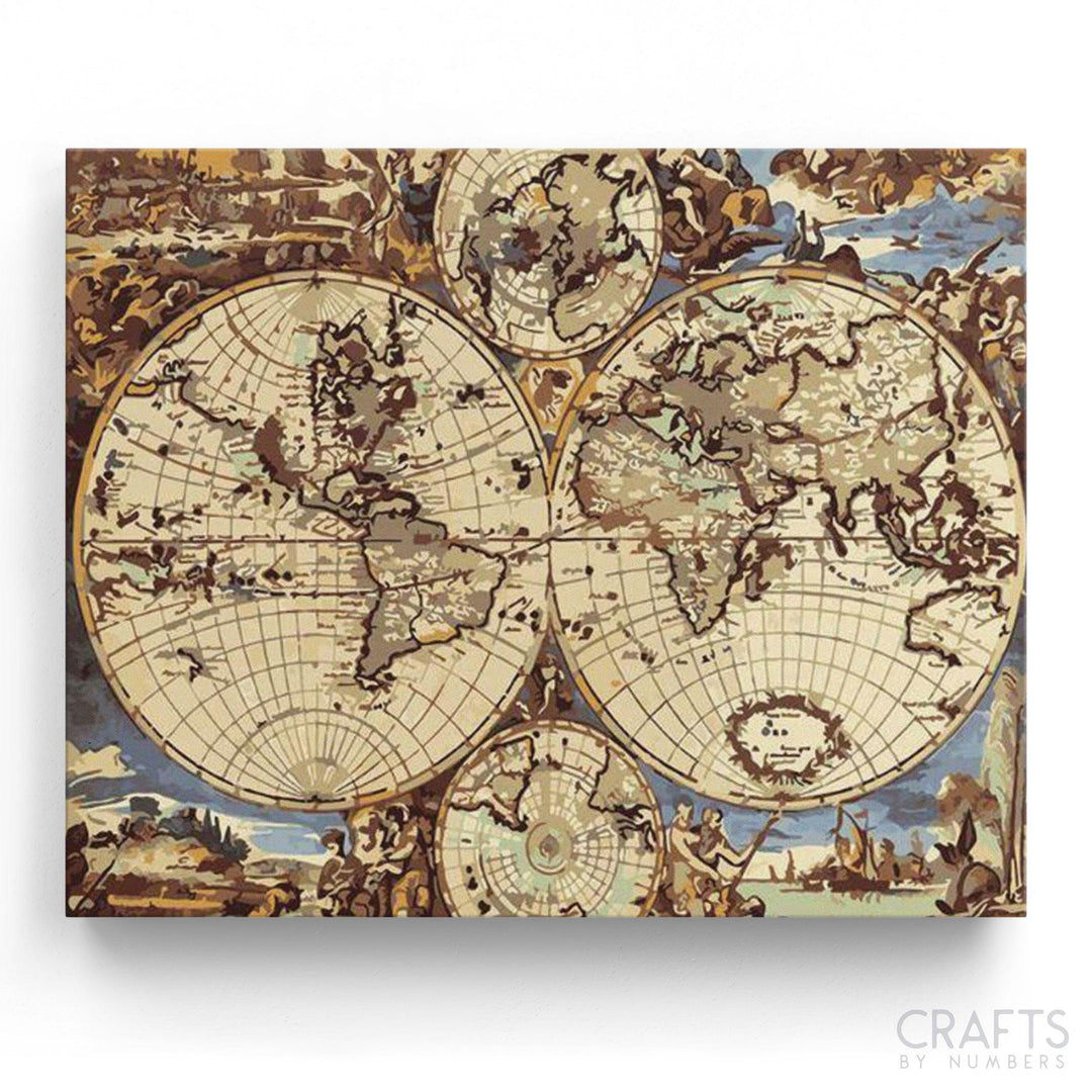 Wooden World Map – Crafty By Numbers